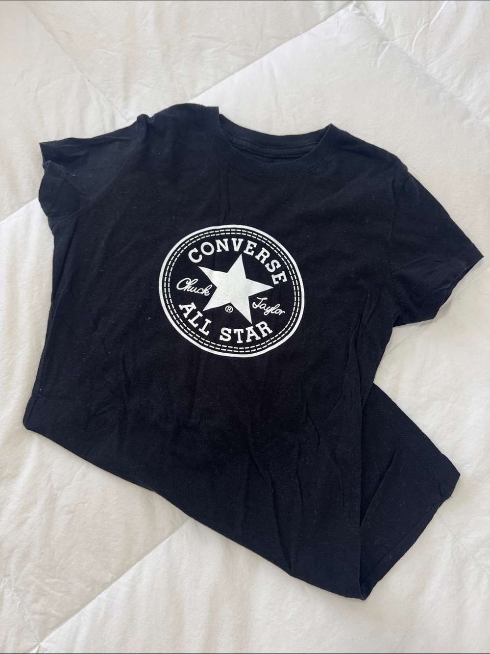 Converse Black All Star Logo Short Sleeve Tee